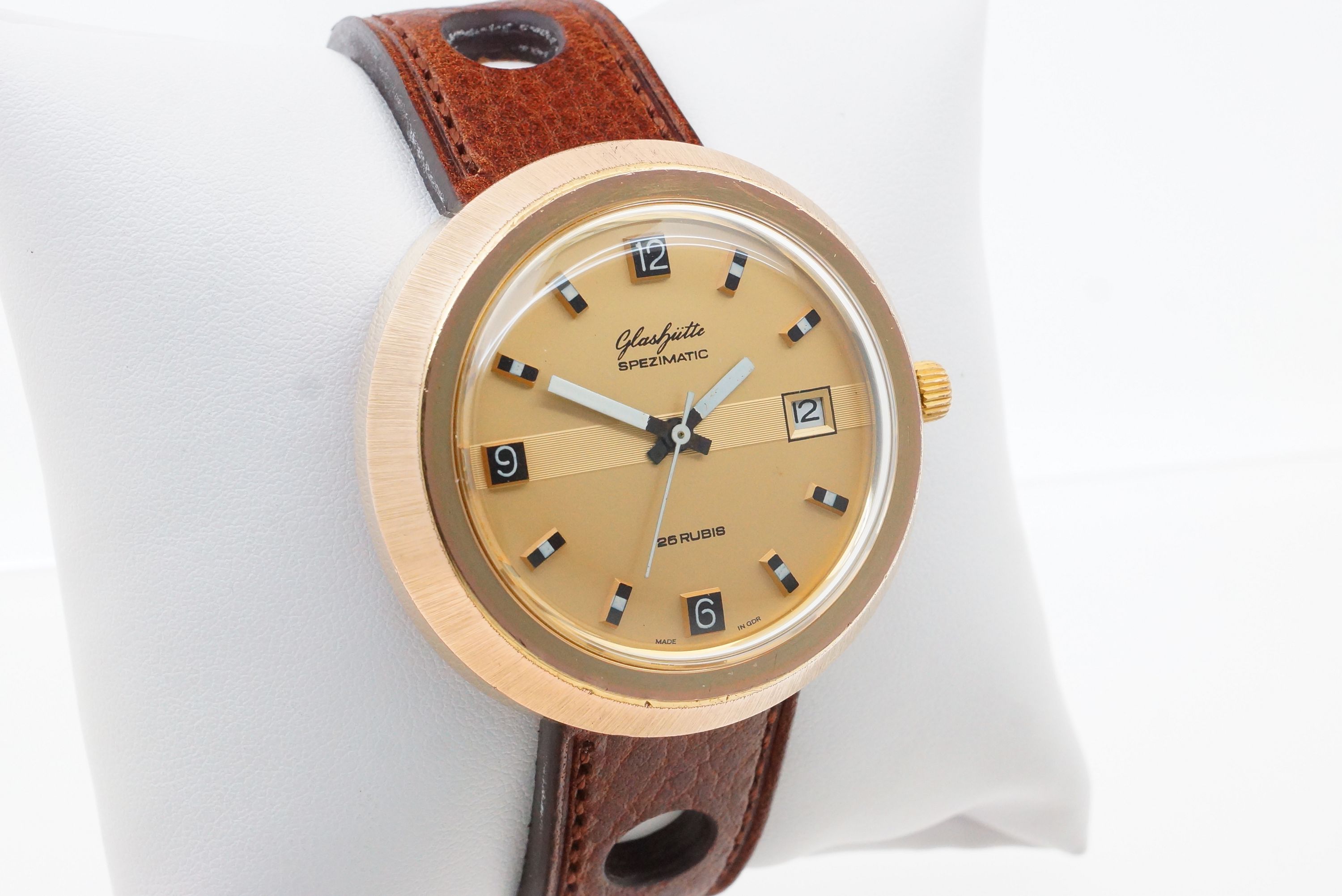 Glashütte Spezimatic 26 Rubis „Bullauge“ – Kaliber 75 (1974)