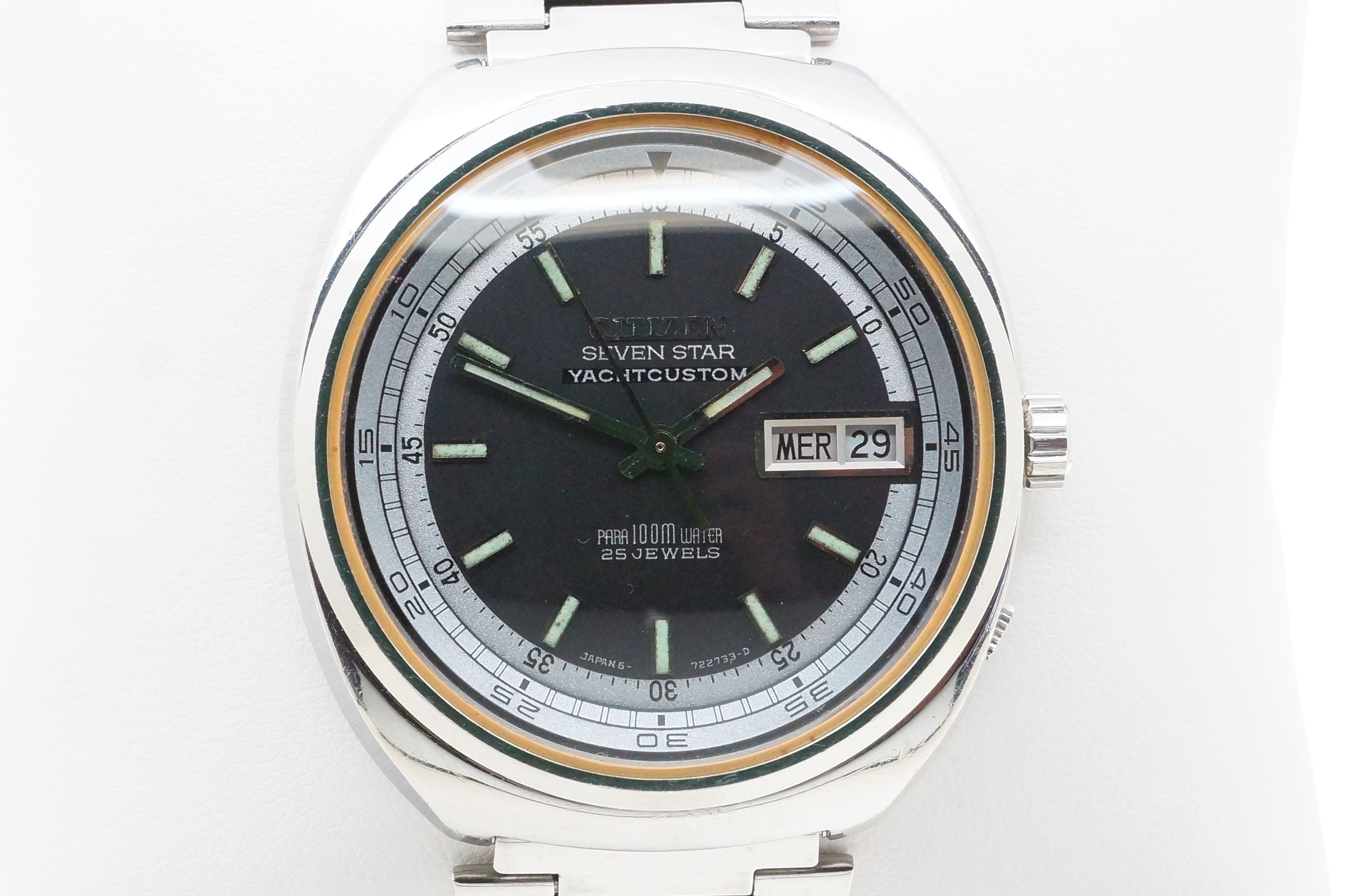 Citizen Seven Star Yacht Custom Para 100M Water Automatic – Kaliber 7290 (1971)