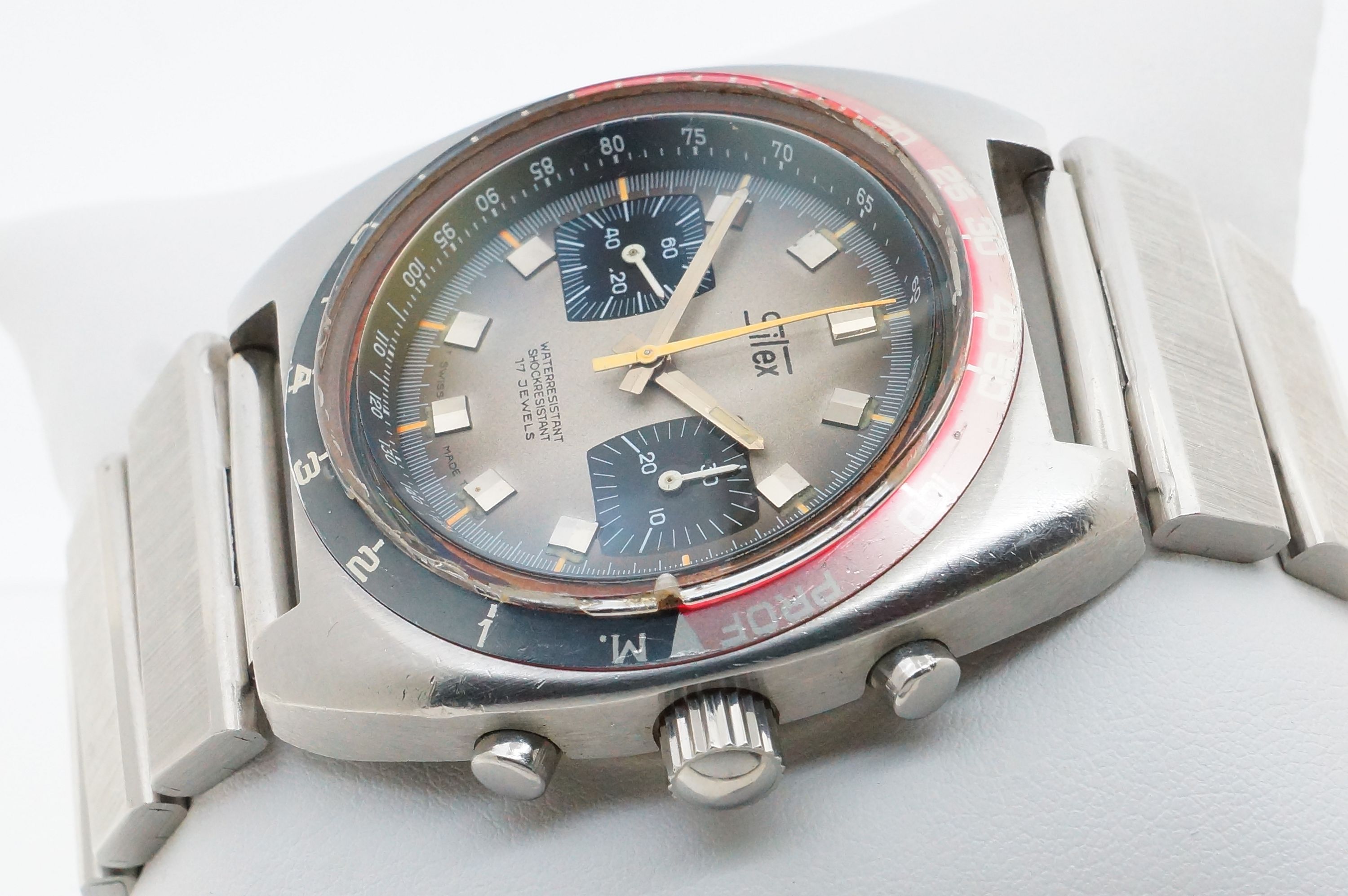 Silex 17 Jewels Taucherchronograph Tiefenmesser Depth Gauge – Valjoux 7733