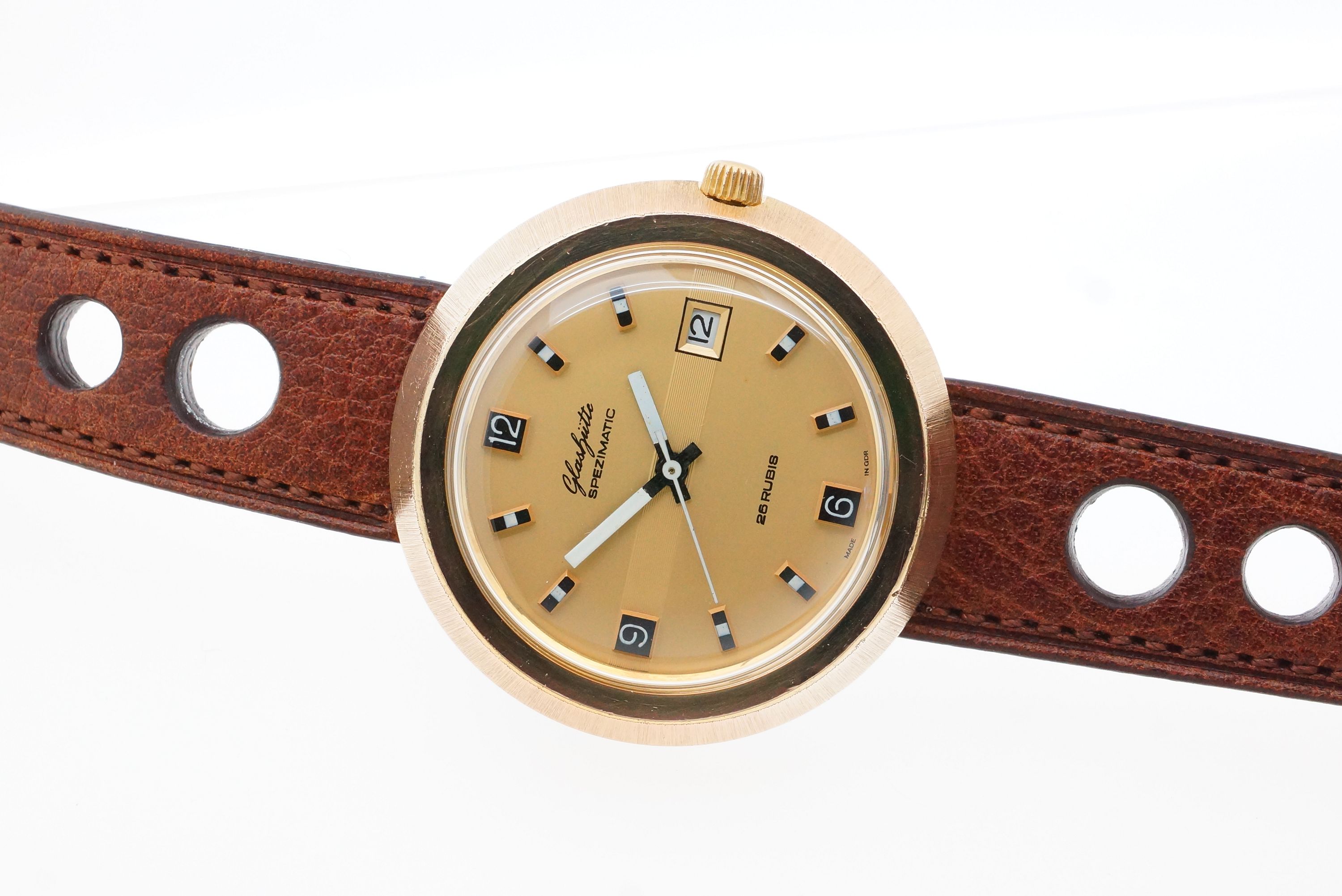 Glashütte Spezimatic 26 Rubis „Bullauge“ – Kaliber 75 (1974)