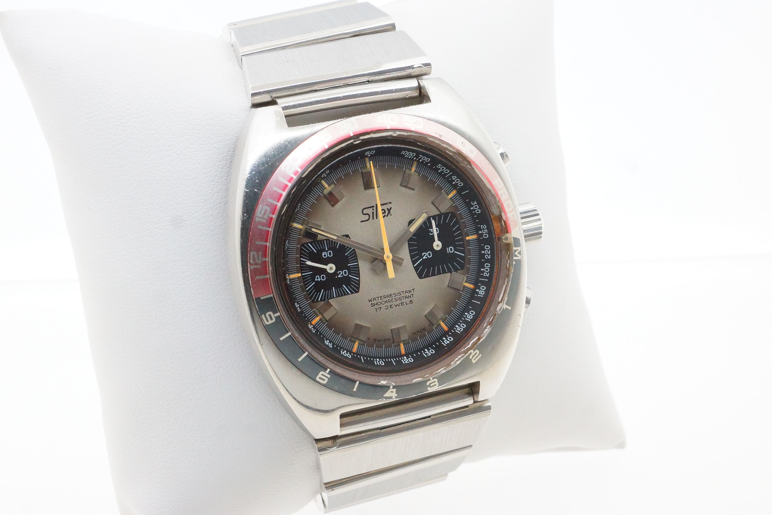 Silex 17 Jewels Taucherchronograph Tiefenmesser Depth Gauge – Valjoux 7733