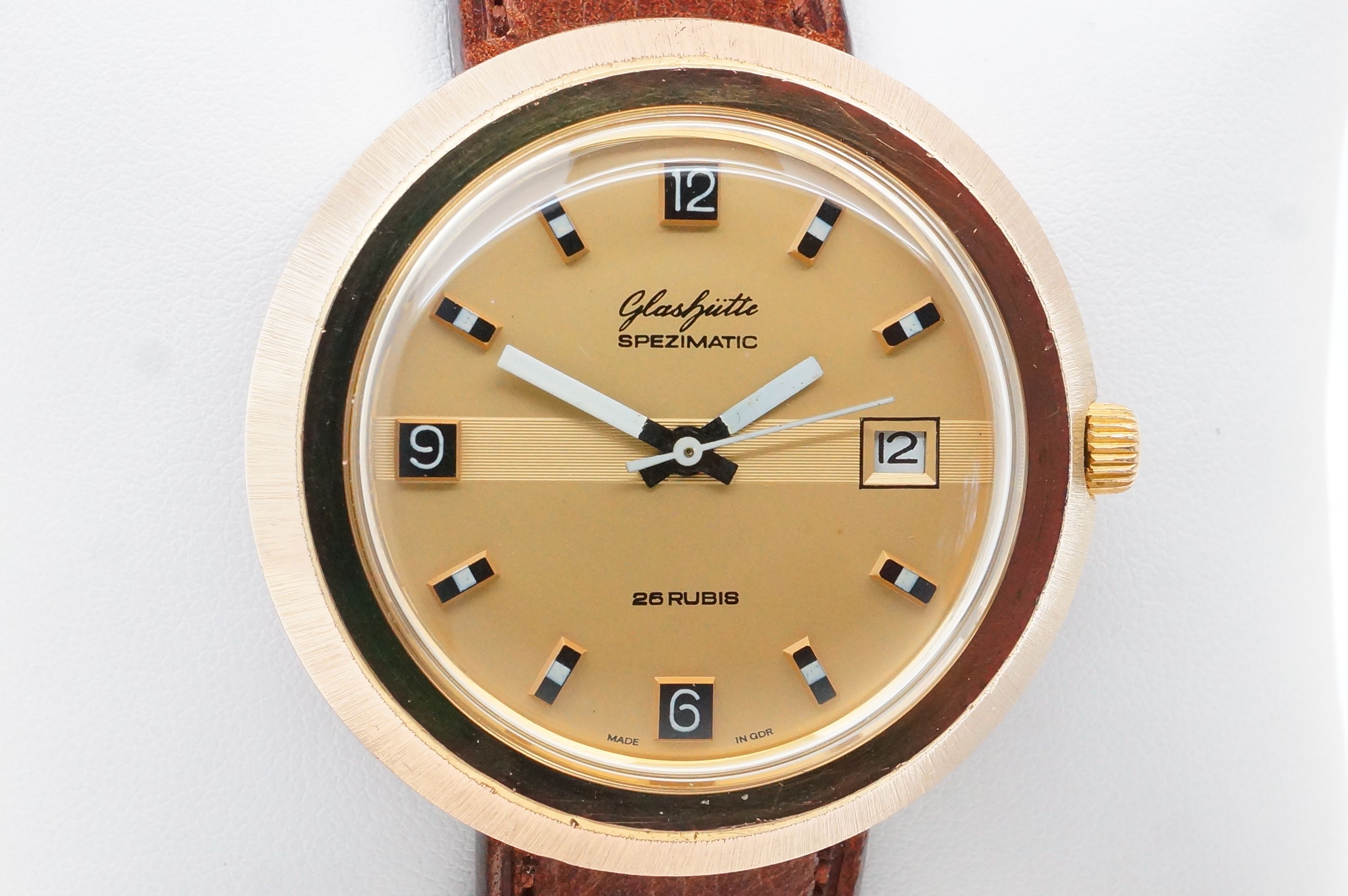 Glashütte Spezimatic 26 Rubis „Bullauge“ – Kaliber 75 (1974)