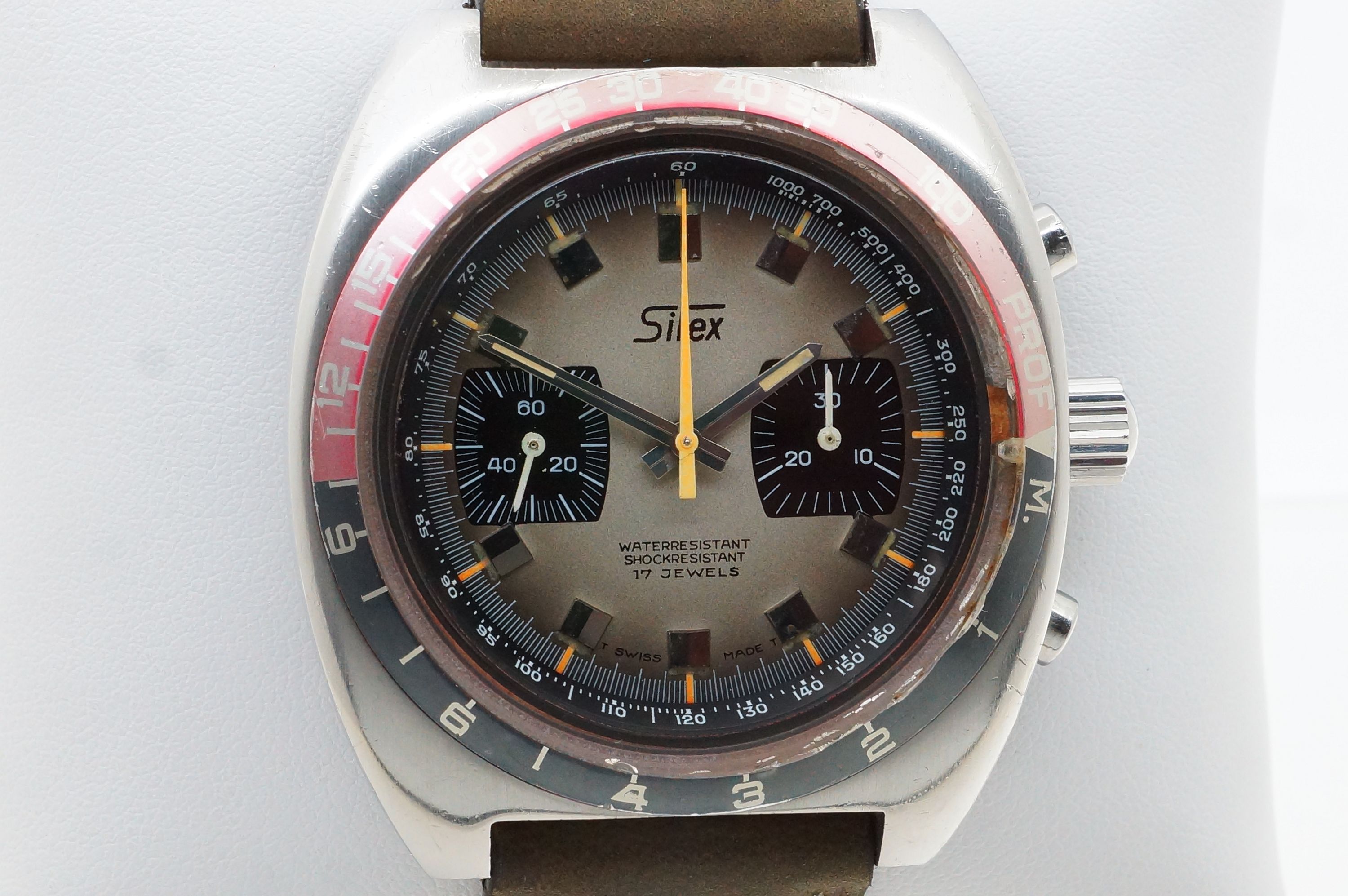 Silex 17 Jewels Taucherchronograph Tiefenmesser Depth Gauge – Valjoux 7733