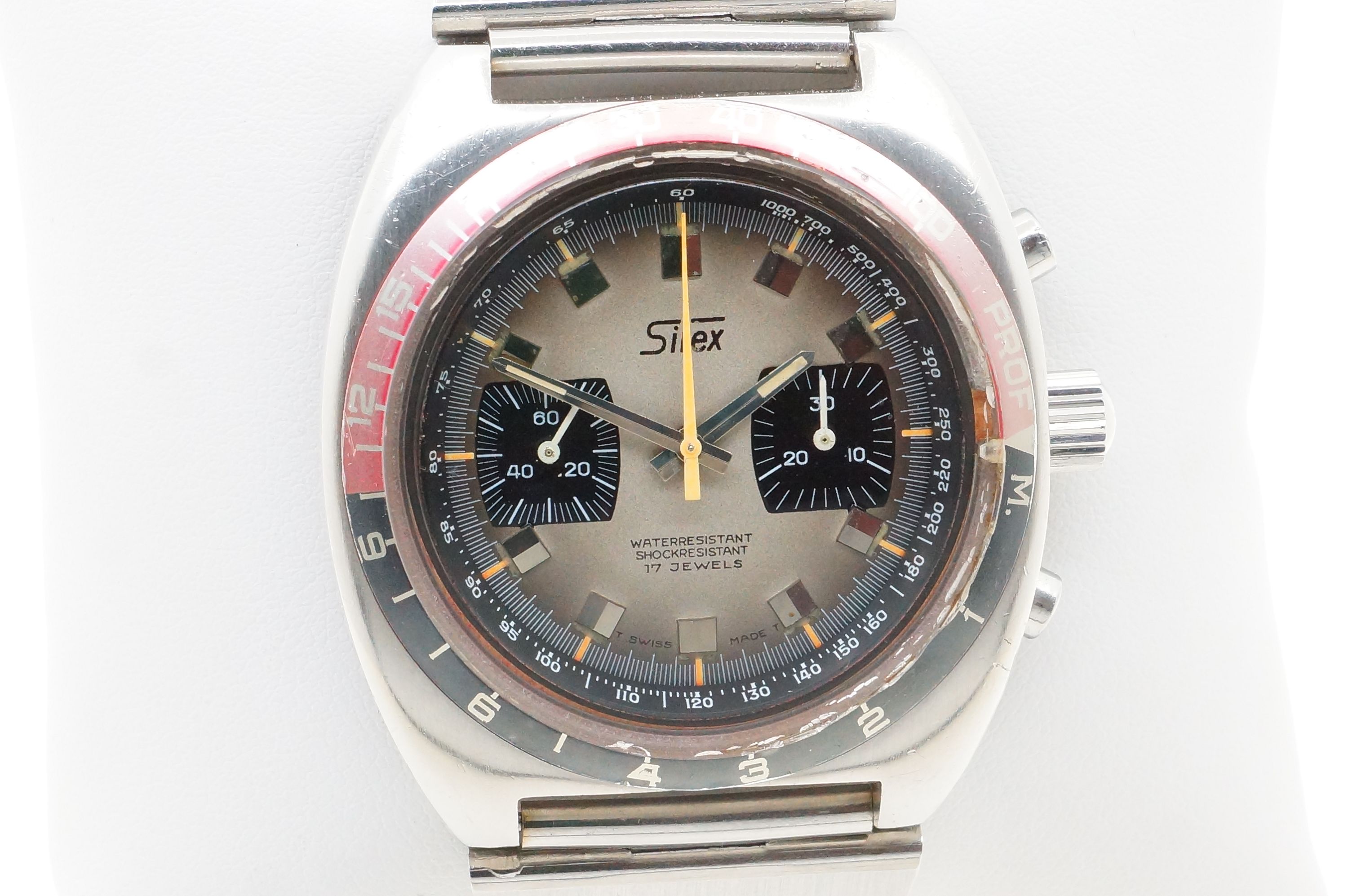 Silex 17 Jewels Taucherchronograph Tiefenmesser Depth Gauge – Valjoux 7733