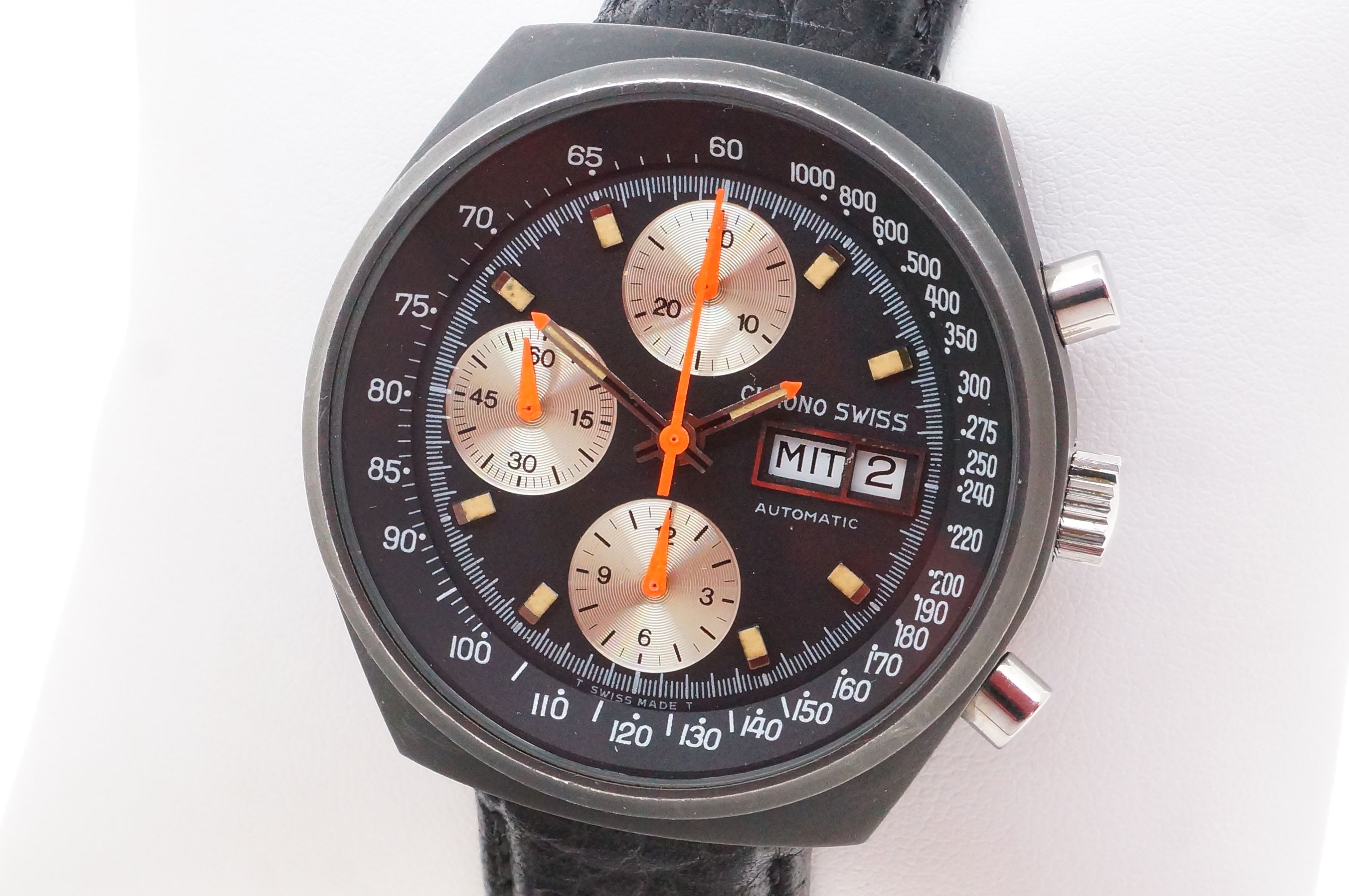 Chrono Swiss PVD Automatic Chronograph – Valjoux 7750