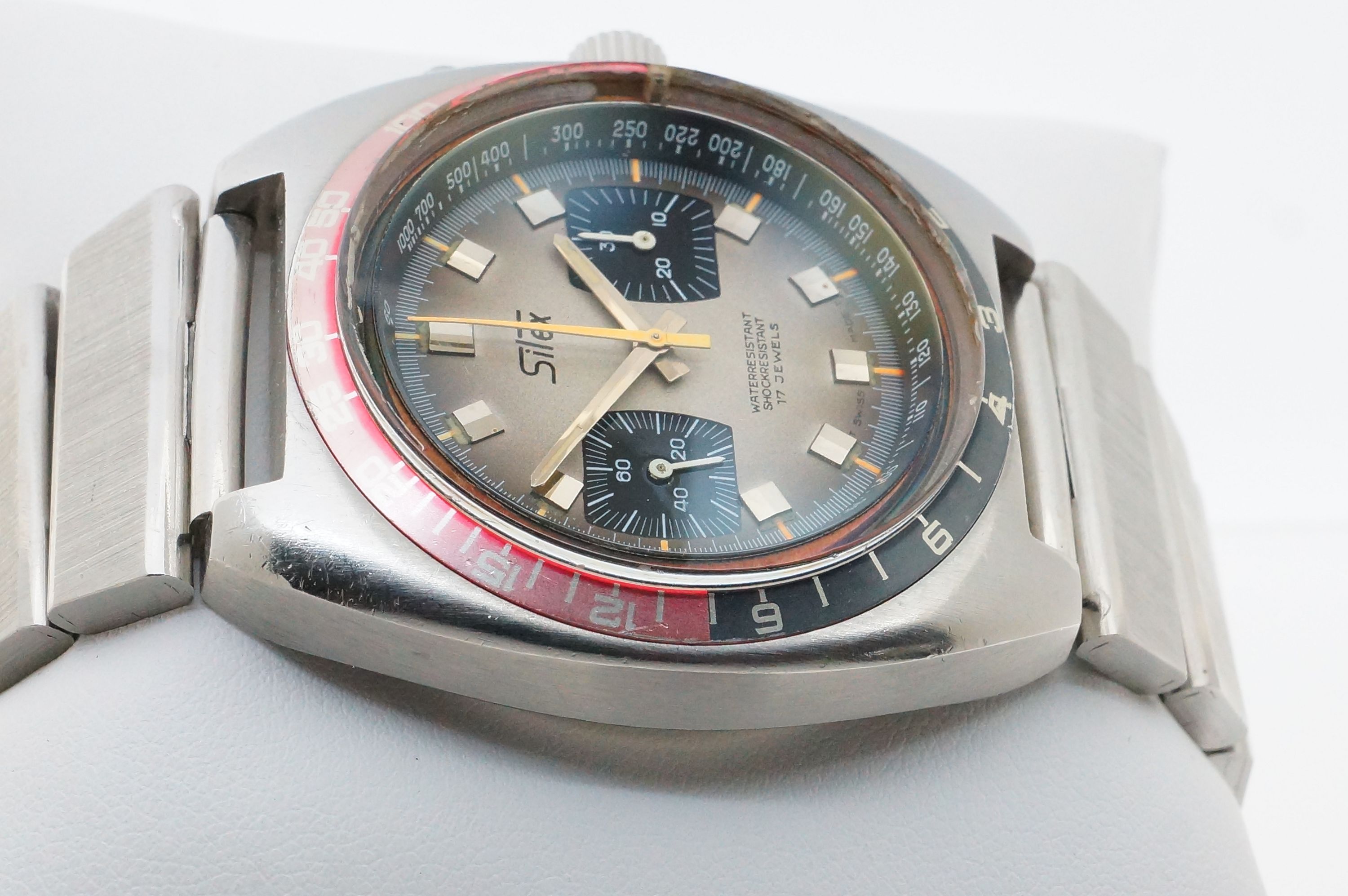 Silex 17 Jewels Taucherchronograph Tiefenmesser Depth Gauge – Valjoux 7733