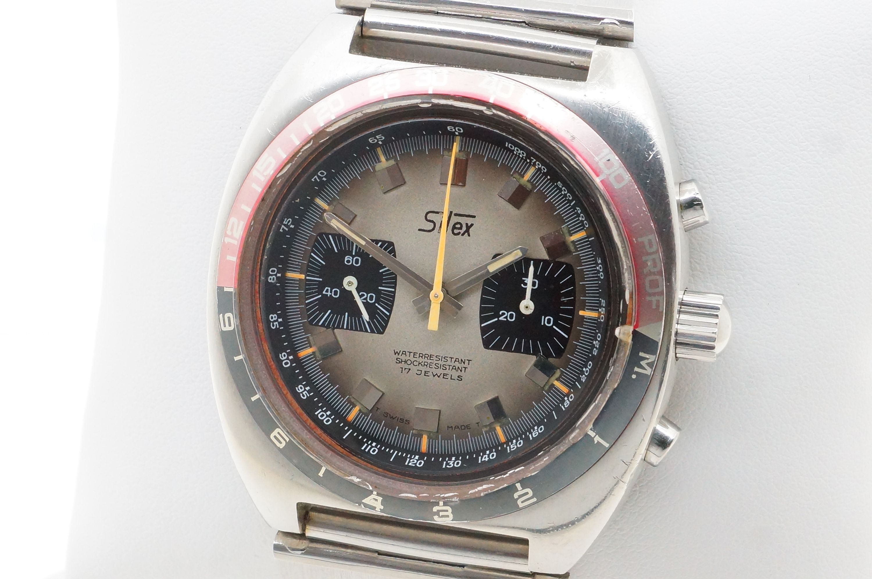Silex 17 Jewels Taucherchronograph Tiefenmesser Depth Gauge – Valjoux 7733